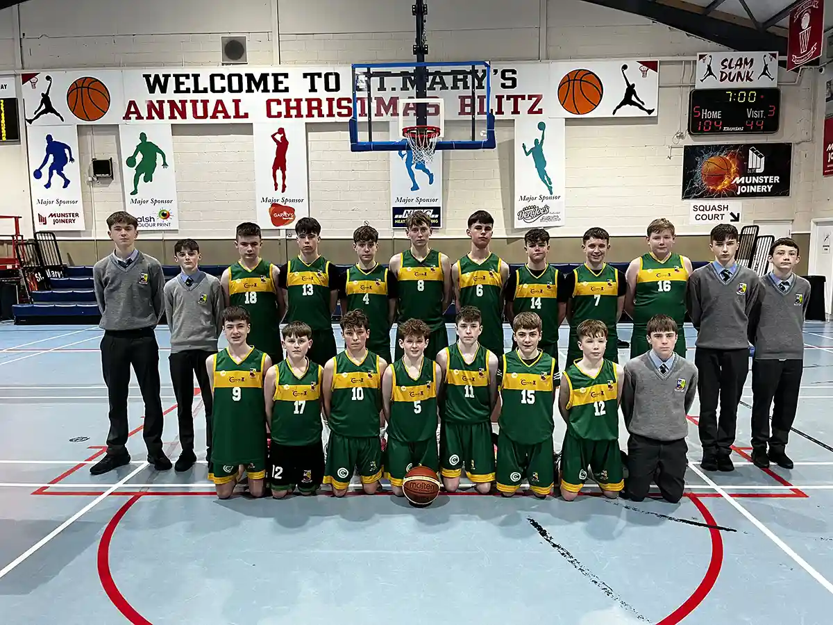 Boy Under 14 Basketball Team at St.Patrick's Boys Secondary School, Castleisland